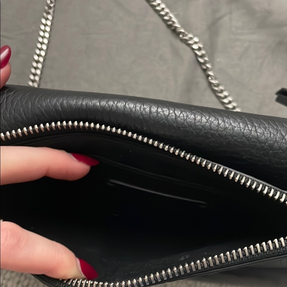 All Saints Black Crossbody Bag Minimalist Design - Picture 7 of 7